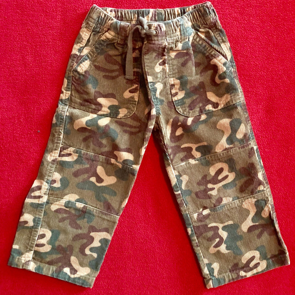 Gymboree 2T camouflage corduroy pants